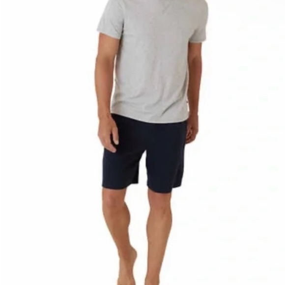 Eddie Bauer NWT Men's 2-piece Lounge Set size medium BLUE AND GRAY - Picture 1 of 5